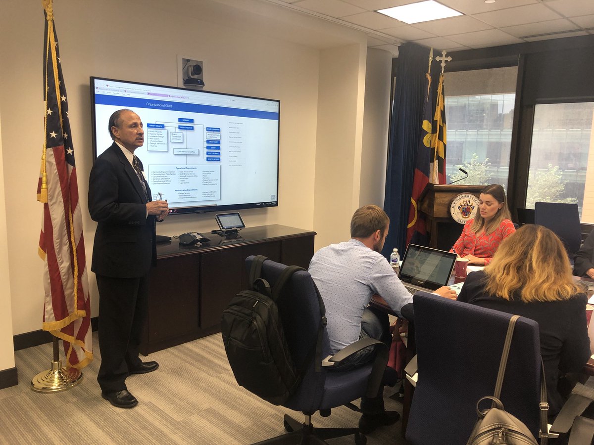 ExchangesWTCI's tweet image. Our Ukrainian delegation is starting off their final day of professional programming at @MontgomeryCoMD! #eGovUKR2018