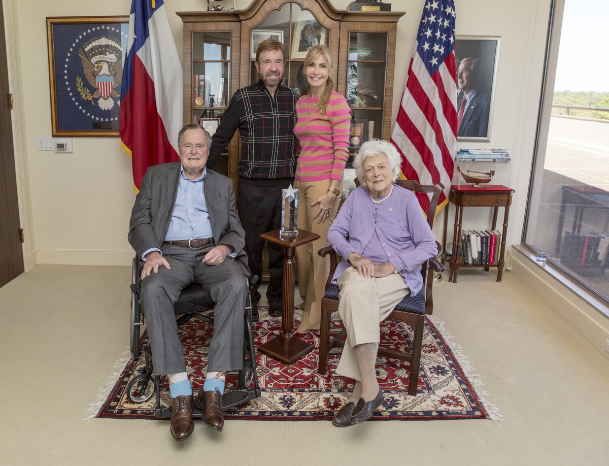 Kickstart Kids on X: "#TBT to when KSK founder, Chuck Norris, awarded  President George H. W. Bush & Barbara Bush the 'Founders Vision Award'. KSK  wouldn't be where it is today w/o