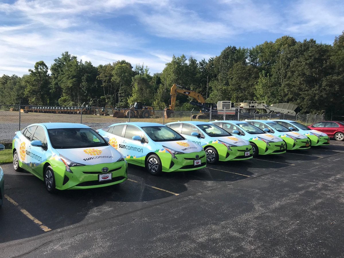 Meet our fleet! If you see our @SunCommon cars zipping around your neighborhood, say hello! (And be sure to give a HUGE wave if you see this little man!)

Follow along for the ride here: x.com/suncommon

#EV #ElectricVehicles #RenewableEnergy #Solar