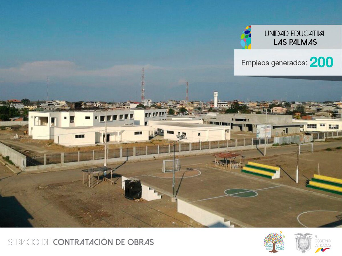 JorgeWated's tweet photo. Junto a #ElGobiernoDeTodos creamos espacios para que todos nuestros niños y jóvenes puedan acceder a una educación digna. La Unidad Educativa del Milenio Las Palmas, ubicada en el Guayas, contará con área administrativa, deportiva, de esparcimiento, entre otras. @Lenin https://t.co/dzib11vBot