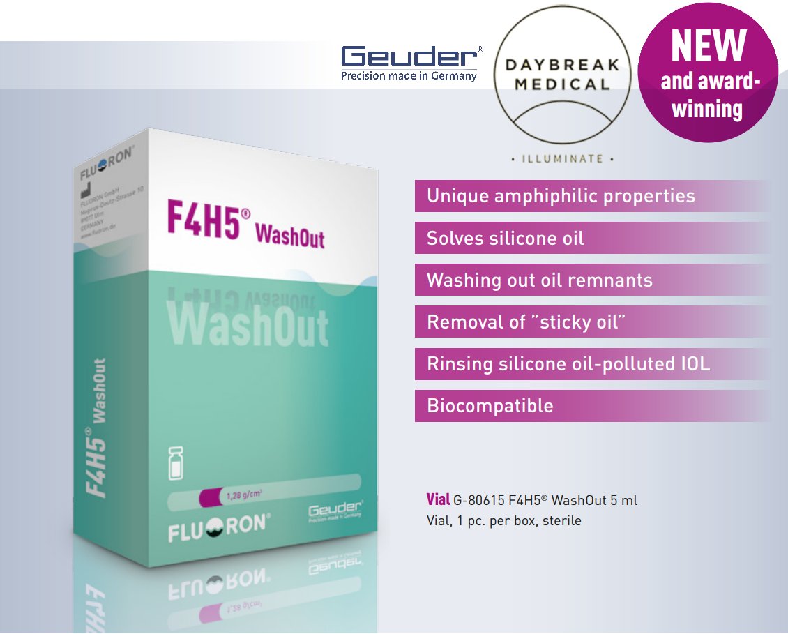 DaybreakMed's tweet photo. The @OphthoMag 2015 Innovation Award winning F4H5 Washout. Now a part of our product portfolio. #Ophthalmology #biocompatible #eyes #eyecare #illuminate #Geuder https://t.co/0JAXNUC70S
