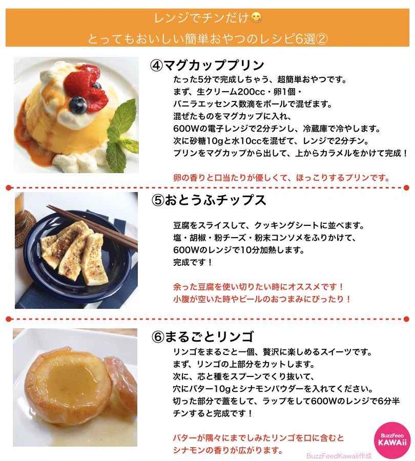全部レンジでチンするだけ！！簡単で美味しいおやつレシピ6選を紹介ww