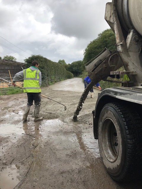 A large pour undertaken for a customers access road. We only use the best materials for a strong smooth lasting finish. Call 01254 391616 for a competitive quote