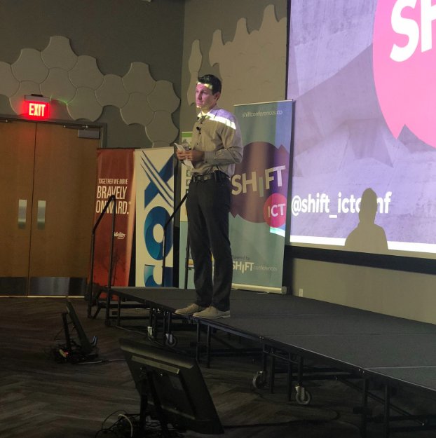 “Great entrepreneurs don’t want guarantees, they just want opportunities." - <a href="/jasonillian/">Jason Illian</a> at <a href="/shift_ictconf/">Shift ICT</a> #ShiftHappens