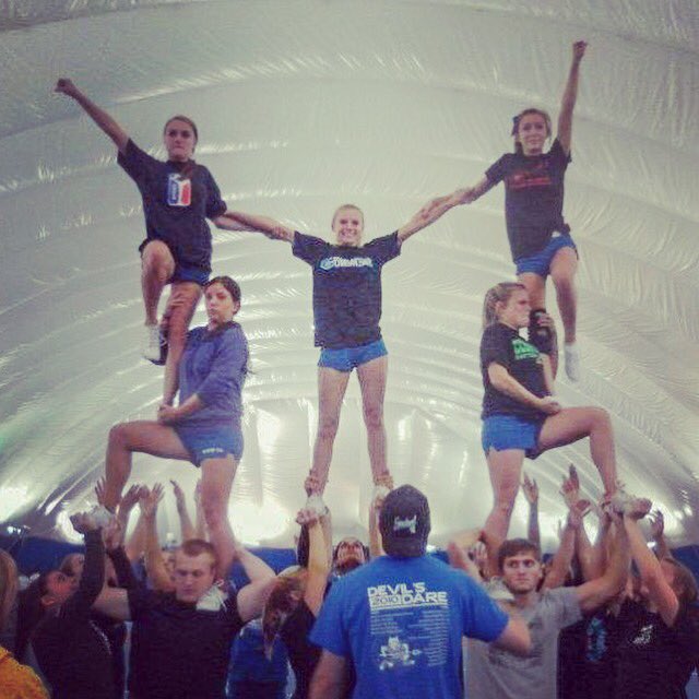ccsucheer's tweet photo. Itโs a co-ed #pyramid from 2011 on this #ThrowbackThursday
#GoBlueDevils #CCSU #Cheeralumni #stunts #tbt #collegepyramid #cheerislife #cheerleading #RIPBubble https://t.co/MslIDE1TGe