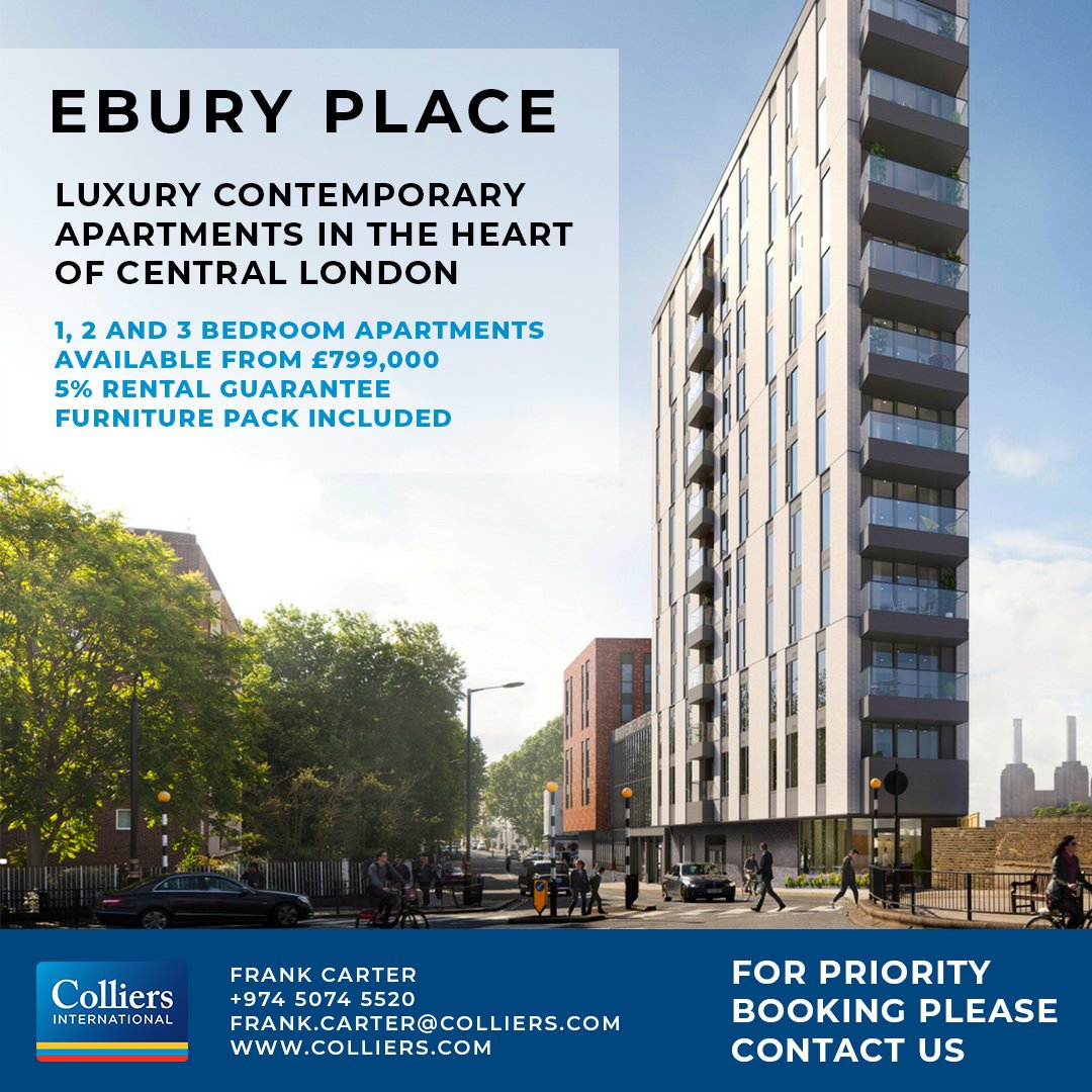 A landmark development in one of London’s most prestigious location, Ebury Place encapsulates a luxurious, contemporary style that epitomises central London living #realestate #realestatelondon #london #uk #londonproperty #luxury #investment #property #investments #qatar
