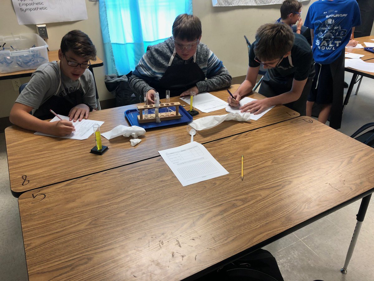 _BMSHornets's tweet image. Observing energy in chemical reactions lab. #bryantschools #bmscience