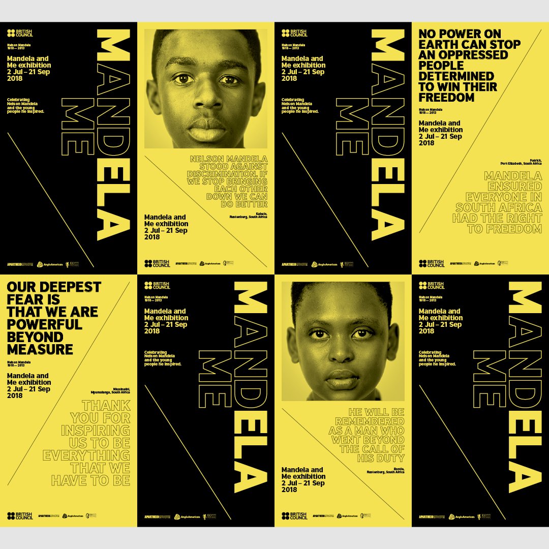 bandwstudio's tweet photo. Details of graphics from the Mandela and Me exhibition. #britishcouncil #Mandela100 #MandelaAndMe #NelsonMandela #BeTheLegacy https://t.co/T7rNPWh8JD