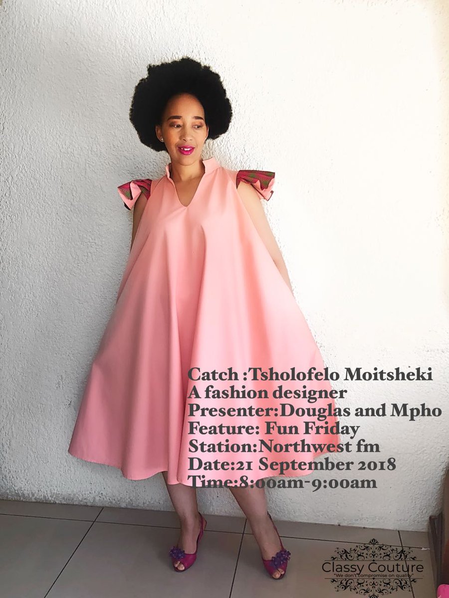 YOUFM898's tweet photo. Catch Tsholofelo Moitsheki, a fashion designer on #funfriday on #breakfastpack 6-9am with @dmos2208za n @mphogaletshitse https://t.co/pwRn5SPyrx