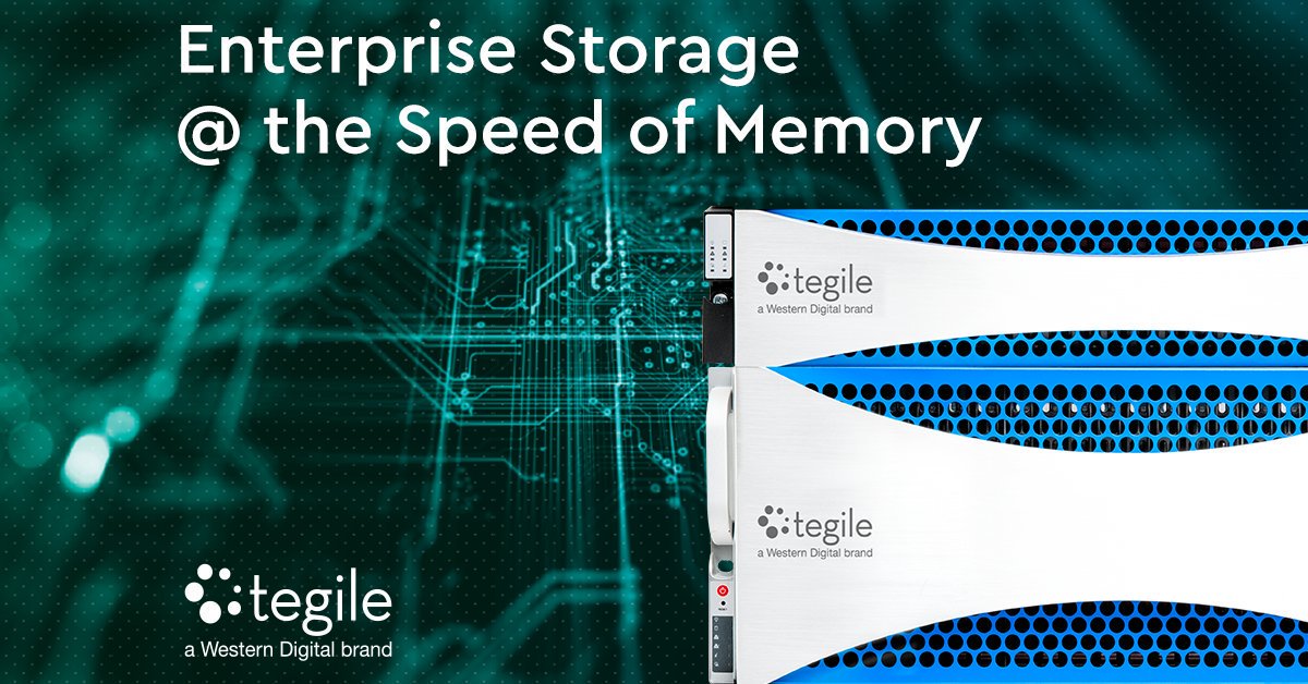 Tegile's tweet image. Accelerate a wide range of workloads onto a single flash platform with @Tegile #allflash storage arrays. Make your applications run at the #speedofmemory!