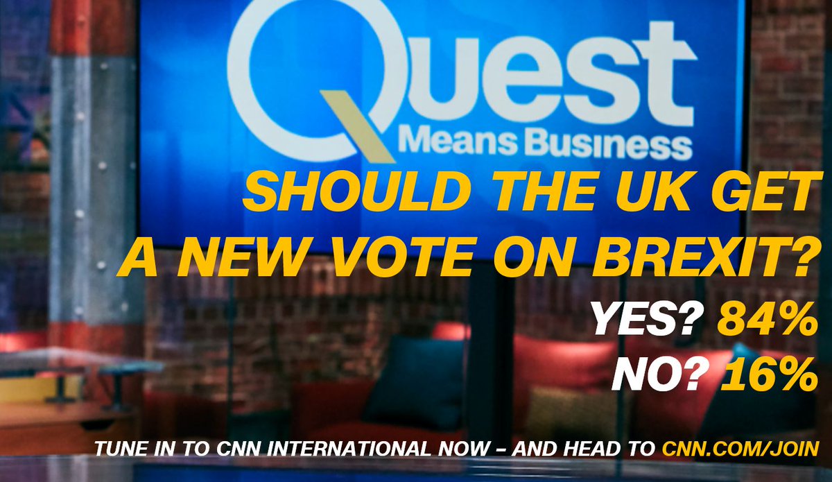 The results are in! And it's a landslide victory for those viewers who think the UK should get a new vote on #Brexit. 84% say Yes!