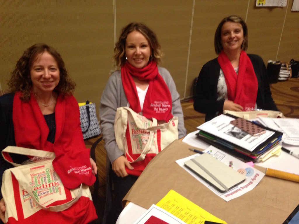 So excited to be here at the school based Reading Specialist professional learning session, a great afternoon of learning!
I wonder where I can get one of those red scarves?