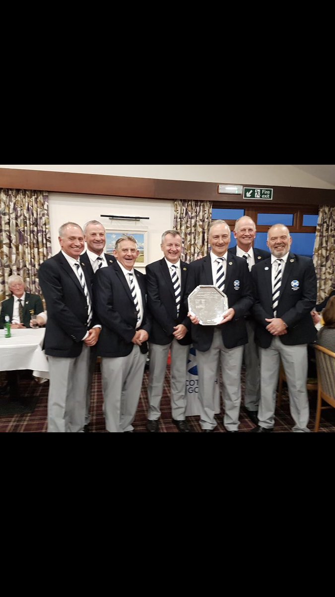 NairnGolfClub's tweet photo. Congratulations to the Scottish Senior Men’s team on winning the Home Internationals! Nairn members Robert Smith &amp; John Fraser very much playing their part ⛳️ https://t.co/lZZOgvnBOq