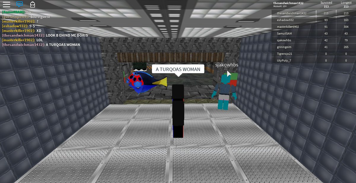 Pixarentertainment333 At Pixarentertain1 Twitter - what i saw a t playing dori exe undeground base a woman freaking color torquose and an army and oh a dori stole my job at the front desk base and