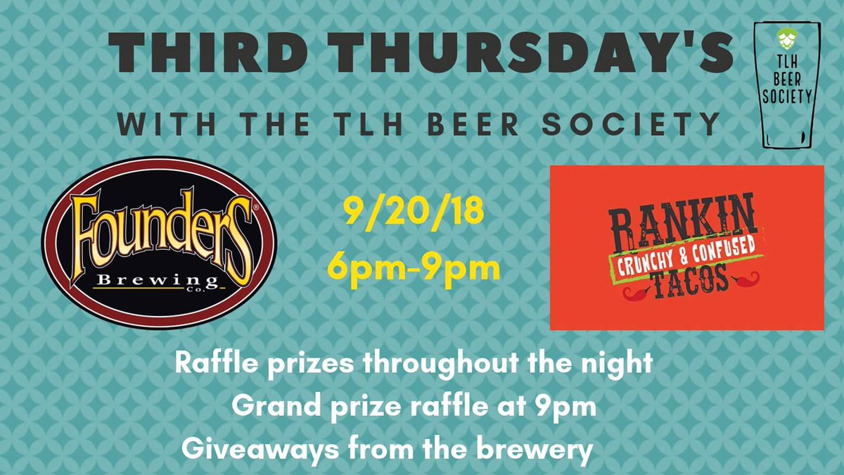 TLHBeerSociety's tweet photo. Hot DAMN what a big day for the #TLHBeerScene!
Here's what's happening today:
4 pm - The first @LakeTribeBrew cans debut!
4 pm - Two @ologybrewing beers they're pouring at #GABF get tapped!
6-9 pm - TLHBS giving away FOUR SETS of beer festival tickets at @FermentLounge! https://t.co/entaHSu4xg