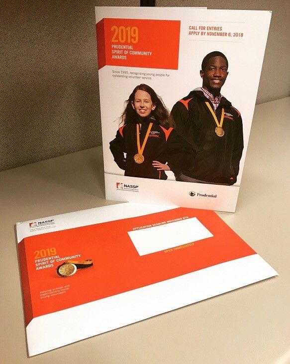WeAreNPA's tweet photo. Who still needs their orange envelope? The @PruSpirit of Community Awards implementation packet, mailed to all middle level &amp; high schools at the start of the school year, includes complete details &amp; certificates for the 2019 program. If you need a packet, email spirit@nassp.org. https://t.co/Rglo6gezVR