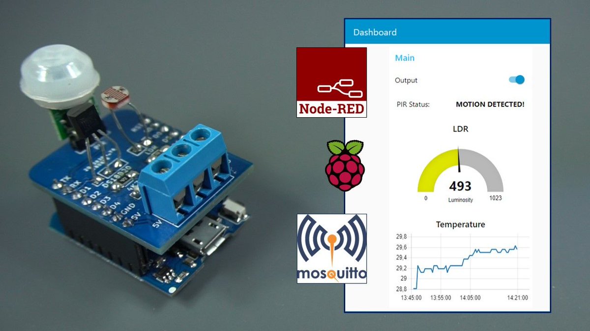 programarfacilc's tweet image. La herramienta #NodeRED es capaz de monitorear múltiples sensores de una forma muy sencilla. En este artículo nos muestran cómo podemos utilizar un #shield #multisensor con #Wemos #ESP8266 y visualizarlo en #NodeRED #Maker #IoT #DIY buff.ly/2NV1lct