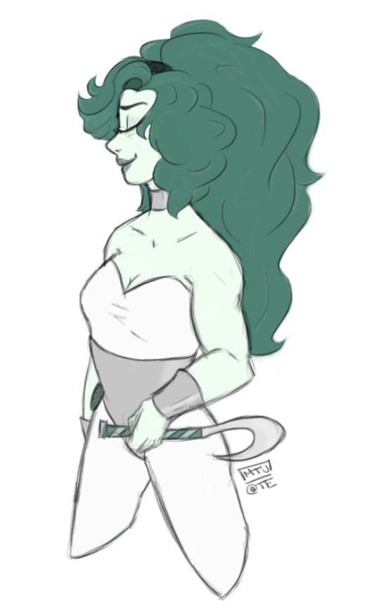 Jade: A healing gem, used to heal the physical, mental, and metaphysical.

× #SURP
× Steven Universe OC
× DO NOT REPOST ART OR REPLY TO PINNED, PLEASE. (Credit to my best friend, @/TeamEscope!)

"I look forward to meeting you all!"