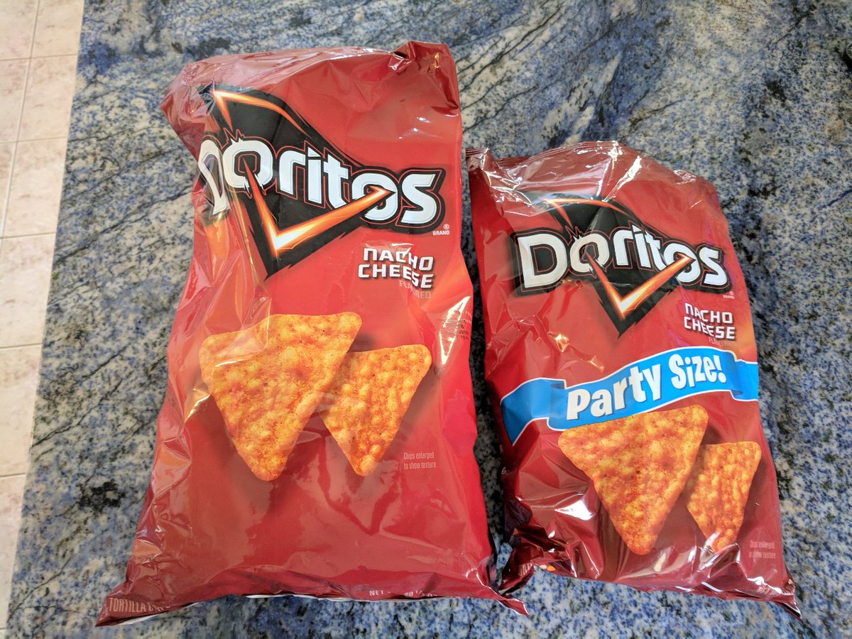 Joe Willis on X: Seriously @Doritos? You tell me which is the real Party  Size  / X