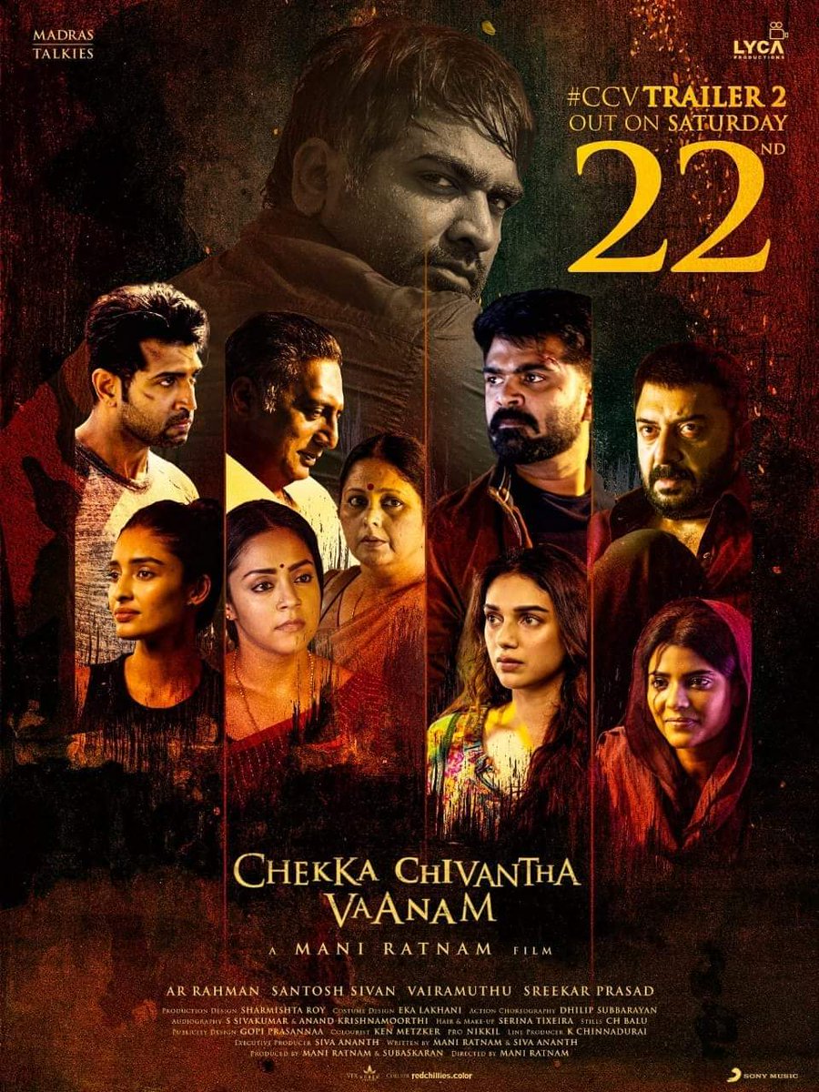 iam_Tharani's tweet photo. #CCVTrailer2 out on Saturday, #September 22nd !!!
#Simbu #STR😎 #Ethi #EthiStorm #ChekkaChivanthaVaanam #CCV 🎬 #CCV7DaysToGo https://t.co/NDozL0WmkI