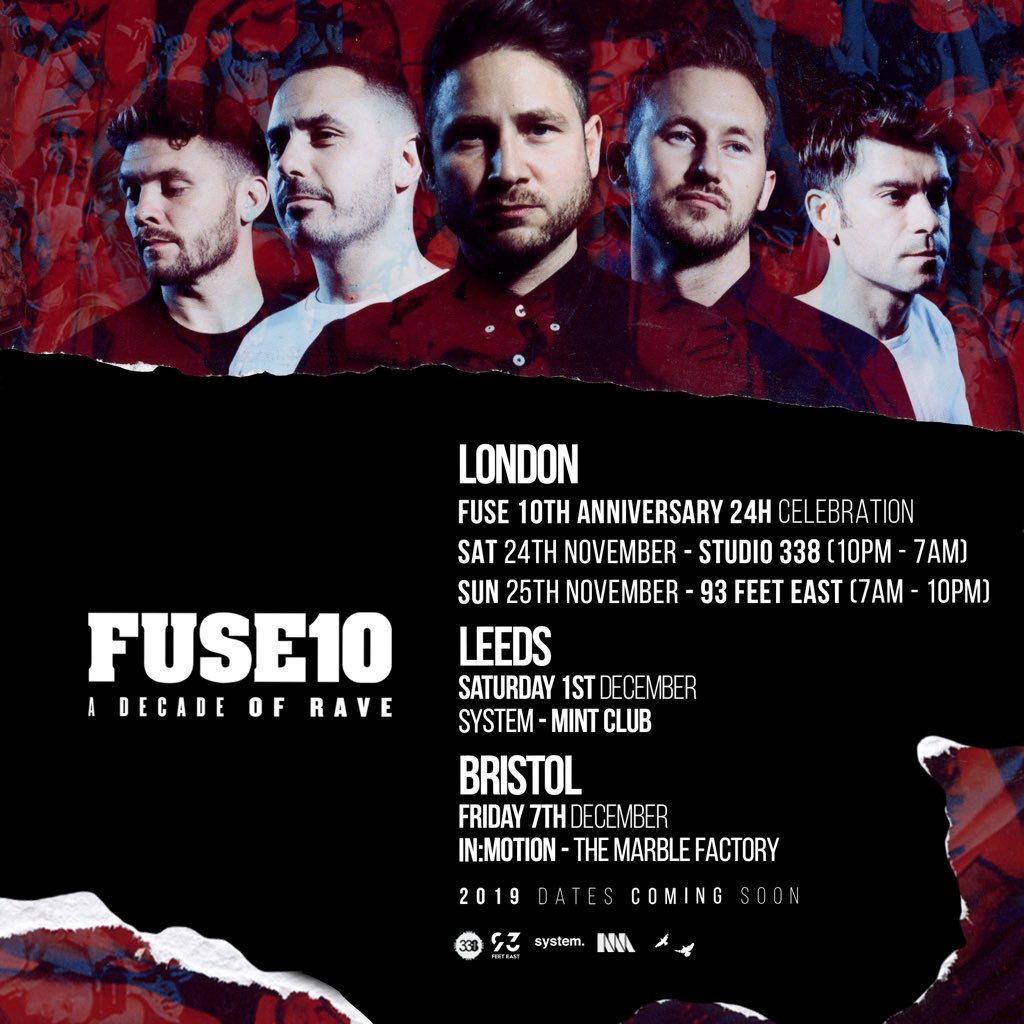 richnxt's tweet photo. Those morning sets at 93 feel like yesterday....Come and celebrate a decade of @fuselondon_official rave with us, all over the world!

Shout to the raving crew everywhere #FUSE10 🔈🎉❤️ https://t.co/VFqMvcWRrk