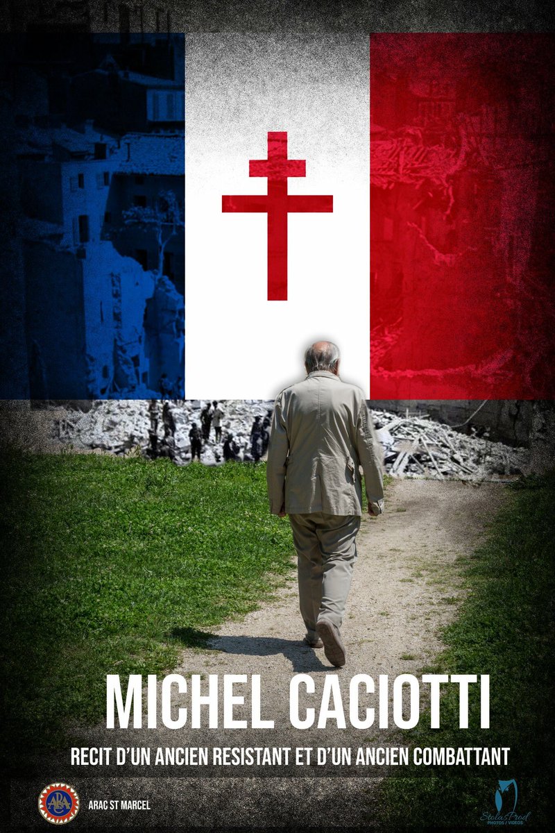 Stolasprod's tweet photo. Première diffusion du documentaire de M. Michel CACIOTTI récit d’un ancien résistant et d’un ancien combattant. Réalisé pour L’ARAC St Marcel https://t.co/jiLgxKuImc