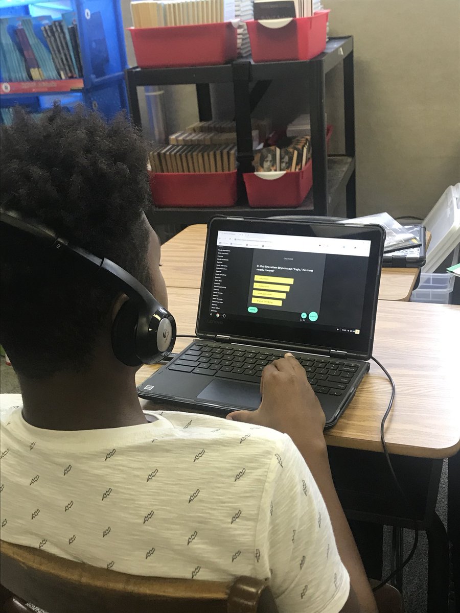 mclemoreahcs's tweet photo. Reading and Writing Exploration students enjoy @BenchmarkEdu resources and @rhymeswreason interactive hip hop vocabulary activities @HamptonCSchools @vwhiteman_TMS @TarrantMiddle #interactiveliteracy https://t.co/uoxke1bZie