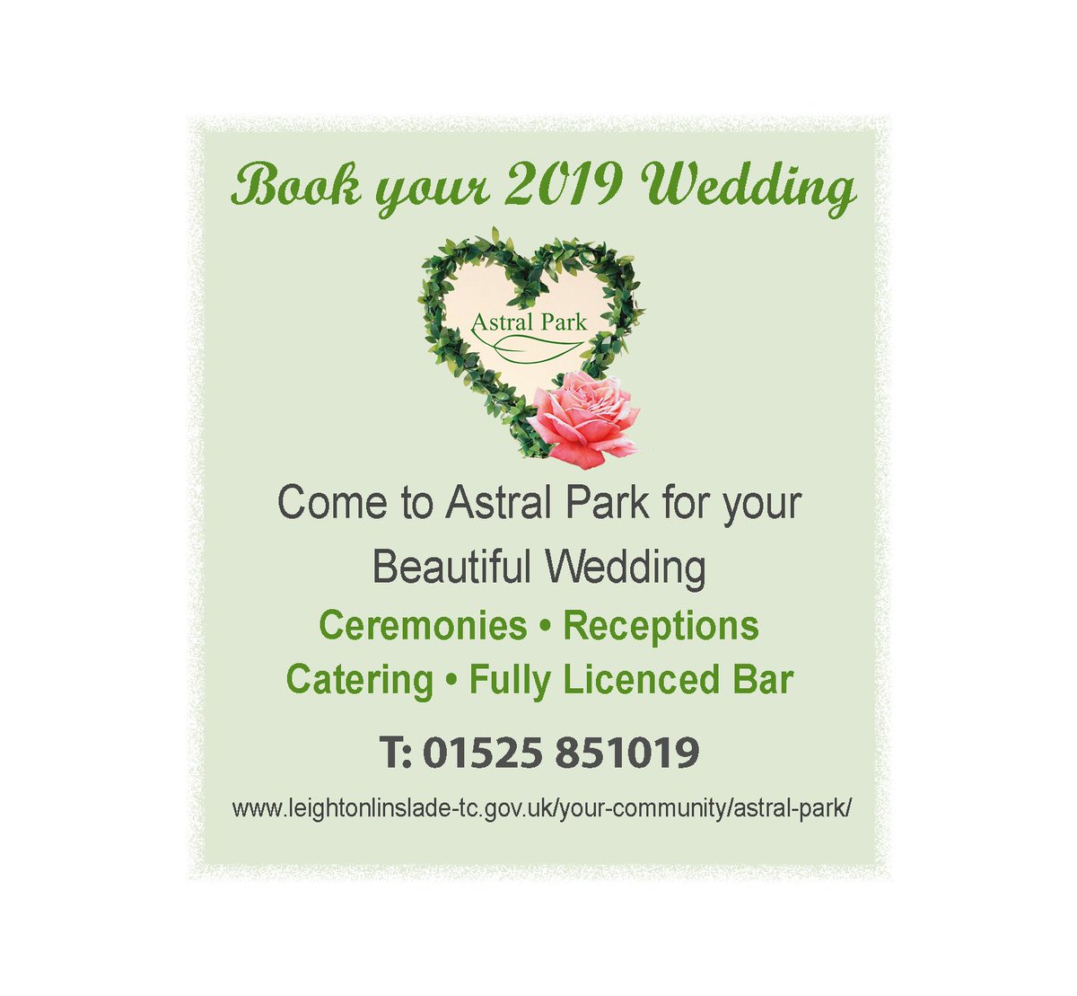 At Astral Park we’ll help you to create your dream wedding over a series of pre-wedding consultations, discussing every element of your special day, including  decorations, menu, entertainment, &amp; any other ideas you have. View our wedding brochure here: ow.ly/I2yT30djmgn