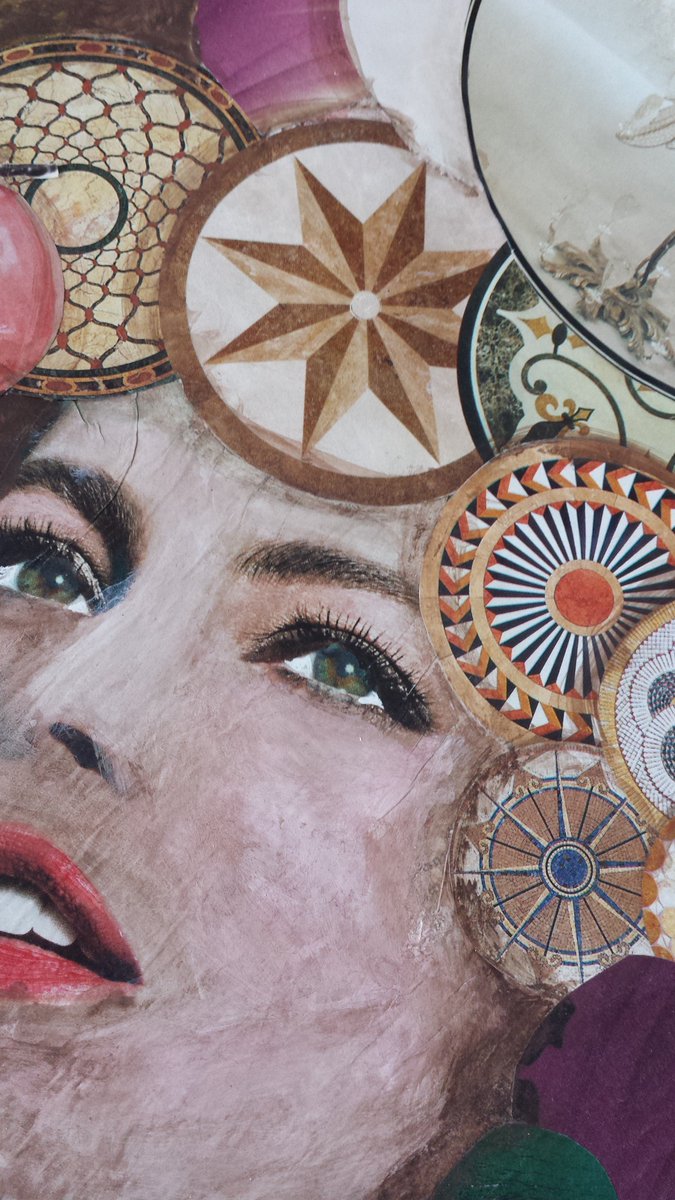 UniqueJulia's tweet image. Mixed media art/magazine collage !!