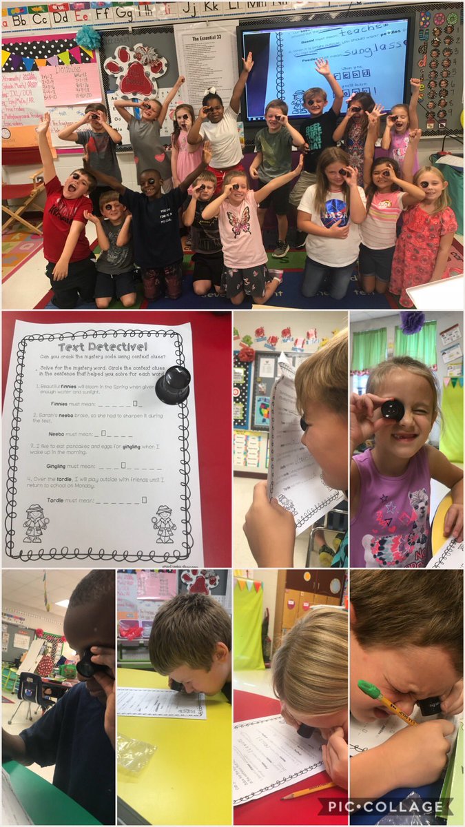 jbradford2nd's tweet image. Text Detectives! Students used their knowledge of context clues to find the meaning of unfamiliar words. @MunfordElem @TcboeE #textdetectives #2ndgrade