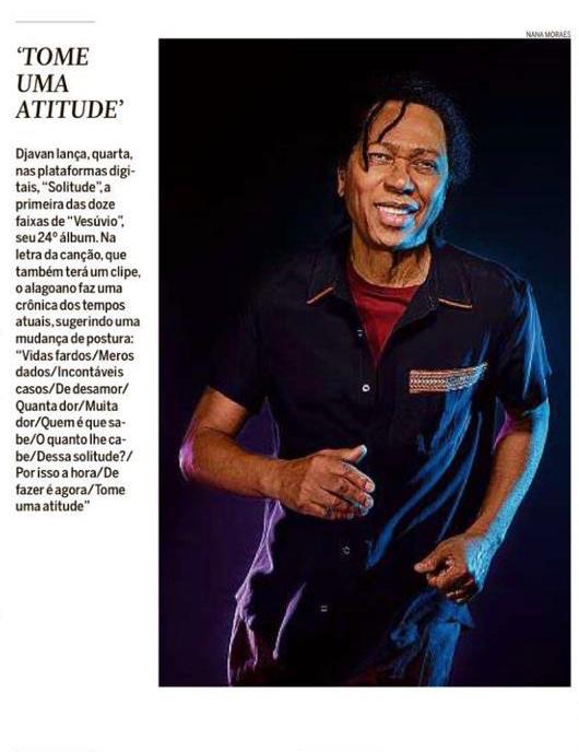 djavanoficial's tweet photo. Extra! Extra! Atenção #Djafãs! O lançamento da nova música do Djavan é destaque na coluna do jornalista #AncelmoGois no @JornalOGlobo dessa quinta-feira! Confira a matéria: https://t.co/x7BhzAYcAQ
#Faltam06dias #Djavan2018 #Solitude #sonymusic #luandarecords https://t.co/JQa1hF7xq3