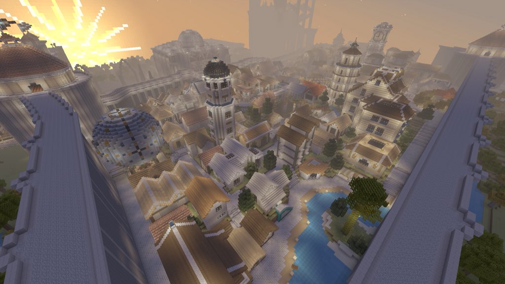 TheRoyalCity's tweet photo. @PlanetMinecraft Hi PlanetMinecraft, I have been building a city on Xbox for almost 5 years now. I just thought I’d share a few pictures of portion of the map. This part of the city is The Royal Village, everything is furnished &amp; loot-able! Downloadable early 2019 😃 #Minecraft https://t.co/qOFy04RyBD