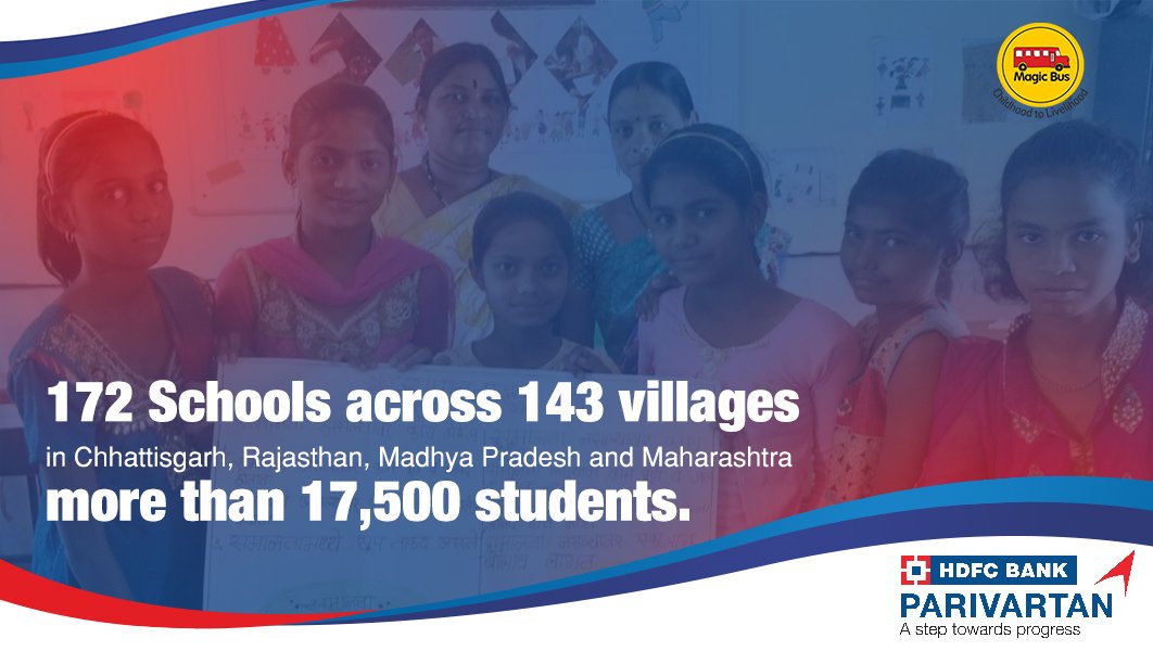 NusratHDFCBank's tweet photo. . @HDFC_Bank collaborated with @MagicBusIndia to initiate ‘Project Disha’. This project aims at creating an environment for students that enables learning, in the domains of academics and life skills. Click to know more: https://t.co/lPiMJNVXGv #AStepTowardsProgress #Parivartan https://t.co/0re0tpPvtD