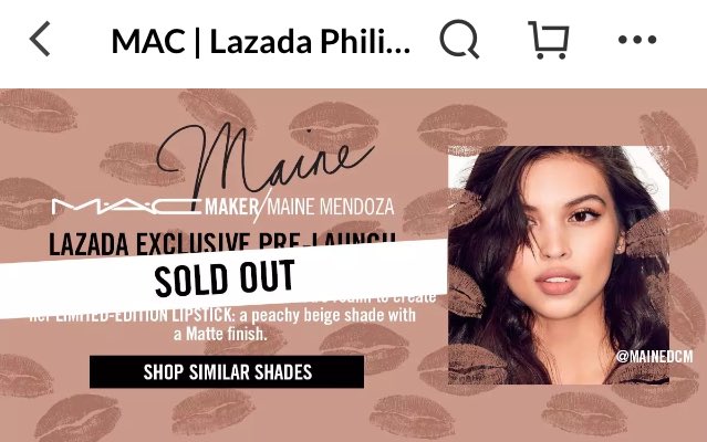 noriegee's tweet image. WOAH! SOLD OUT 😱😱😱😱 IBA KA BES @mainedcm 😱

#mainedcmForMAC
