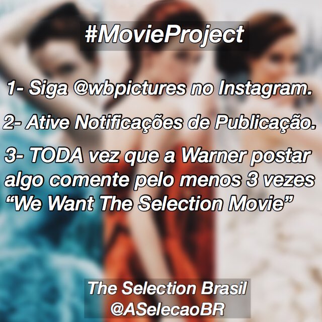 NOVO PROJETO PARA O FILME: 

Por favor, sigam tudo o que está escrito na imagem e continuem fazendo isso durante pelo menos uma semana. Vamos encher o Instagram da @wbpictures de comentários!

Contamos com a ajuda de vocês, é MUITO importante, de verdade! 👊🏻👑