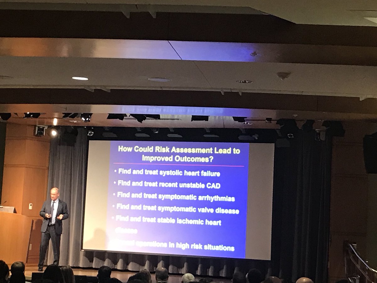 GillKentucky's tweet photo. .@keaglemd explains how accurate #cardiac risk assessment in non-cardiac surgical patients leads to improved patient outcomes. #CVquality https://t.co/1OCJIxPYR9
