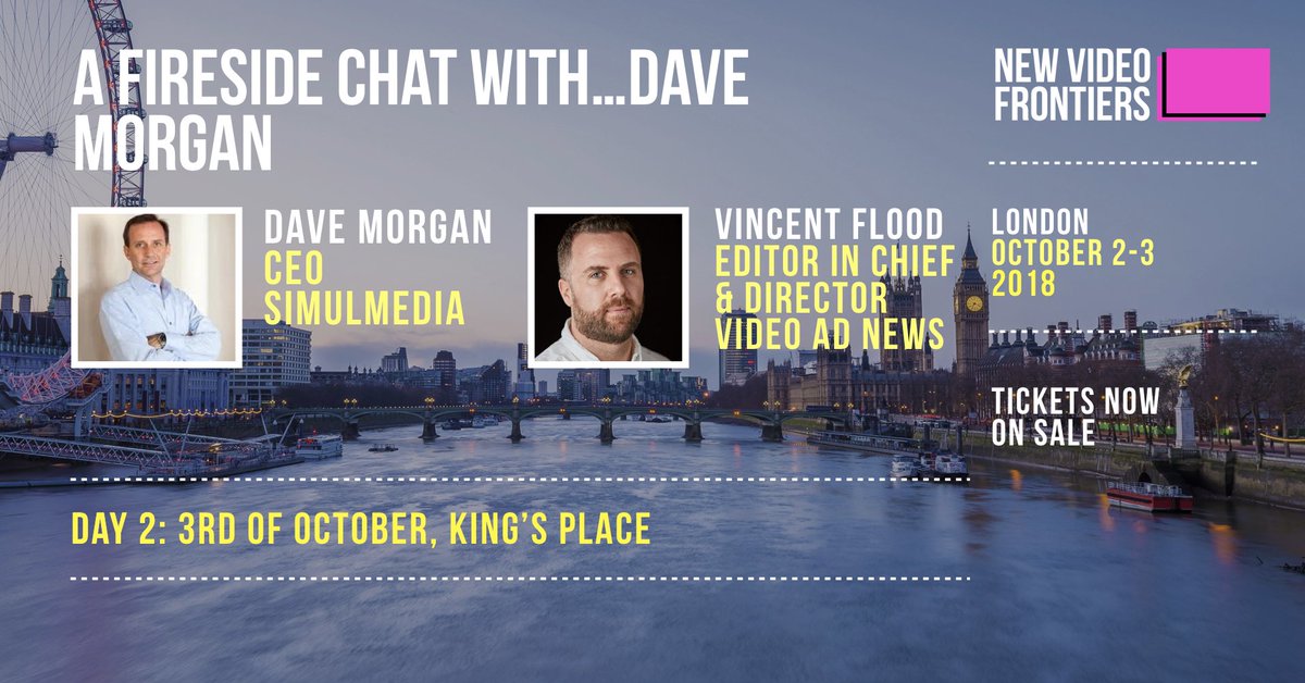 Excited to talk about how software is changing TV advertising with @vinnyflood #NewVideoFrontiers in London October 3