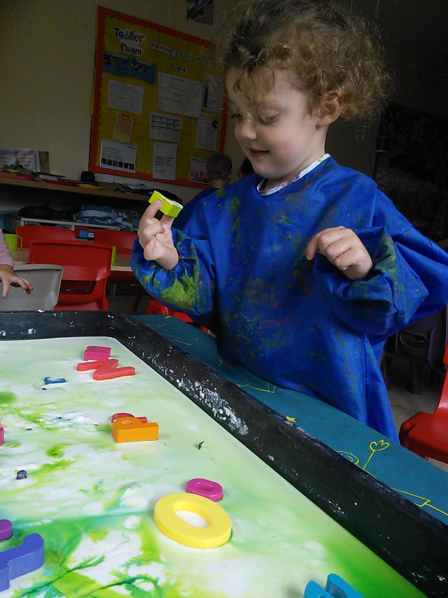 snapbroadwood's tweet photo. This afternoon toddlers have been exploring big and
Iittle letters in gloop #messplay #letterlearning https://t.co/x2fLed4RhR
