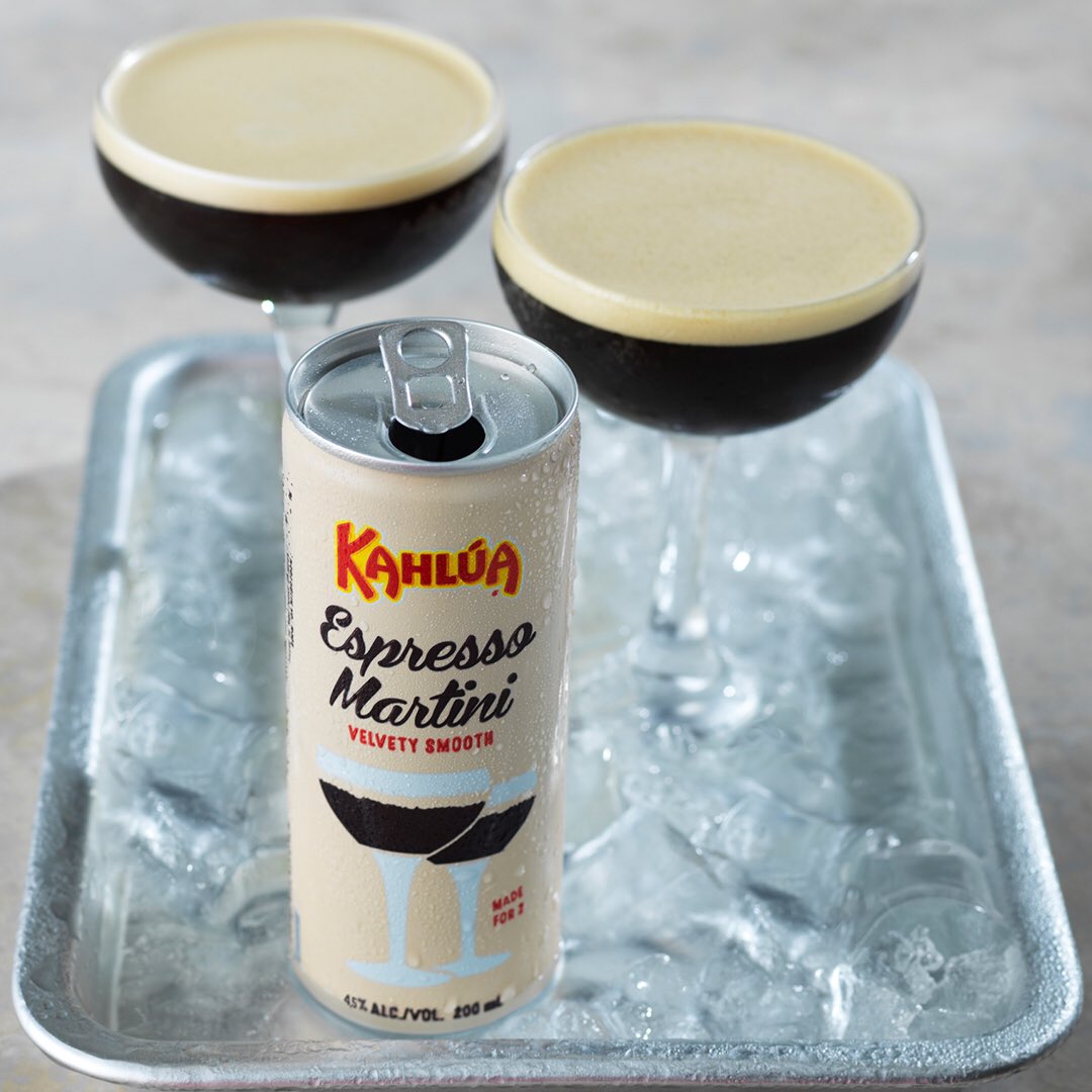 KahluaUK's tweet photo. We are excited to announce the launch of our velvety smooth #Kahlua #EspressoMartini cans☕️🍸 Get yours today at @waitrose #coffeeyourcocktail #NewRelease https://t.co/JBC53ufxio