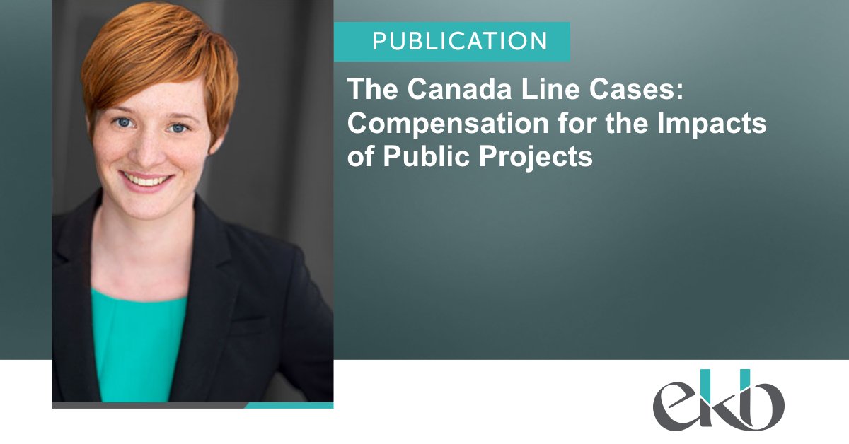 The #BC Supreme Court awarded compensation to three #Businesses impacted by the construction of the Canada Line in #Vancouver. Laura Morrison explores the implications of this #Court decision: ekb.com/canada-line-co…

#businesslitigation #publicprojects #lawyer