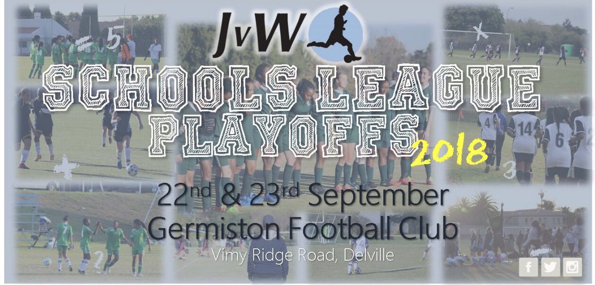 JVWGirlsFootbal's tweet photo. We are just 2 days away from the JVW Schools League Playoffs, where the best teams in the 2018 league will battle it out to be crowned Champions 🏆 Does your school team have what it takes to lift the trophy? #jvwschools #jvwschoolleague #wearejvw https://t.co/tyAAdshnzG