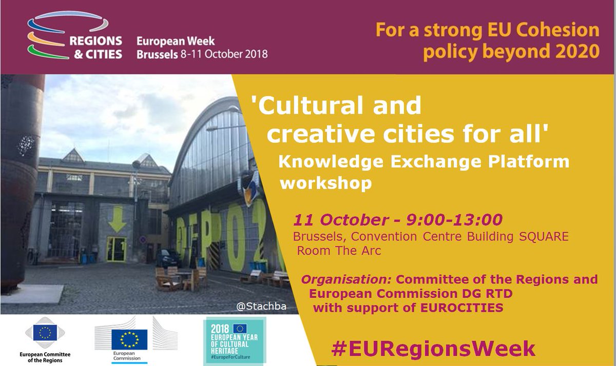 HeritageAliveEU's tweet photo. Do you want to discover the benefits of an inclusive adaptive re-use of built heritage? Then come to the "Cultural and creative cities for all" workshop at #EURegionsWeek! #HeritageAliveEU #KEPculture  #EuropeForCulture Register https://t.co/ixja6tdJbh https://t.co/VwOnhYNSEW
