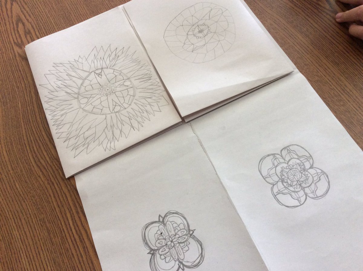 jesscrandell's tweet photo. These mandalas from ART5 are gorgeous! #jxnartteachers #michED #NWCS1819 #K12ArtChat #arted #artday https://t.co/IKaKoWfcY7