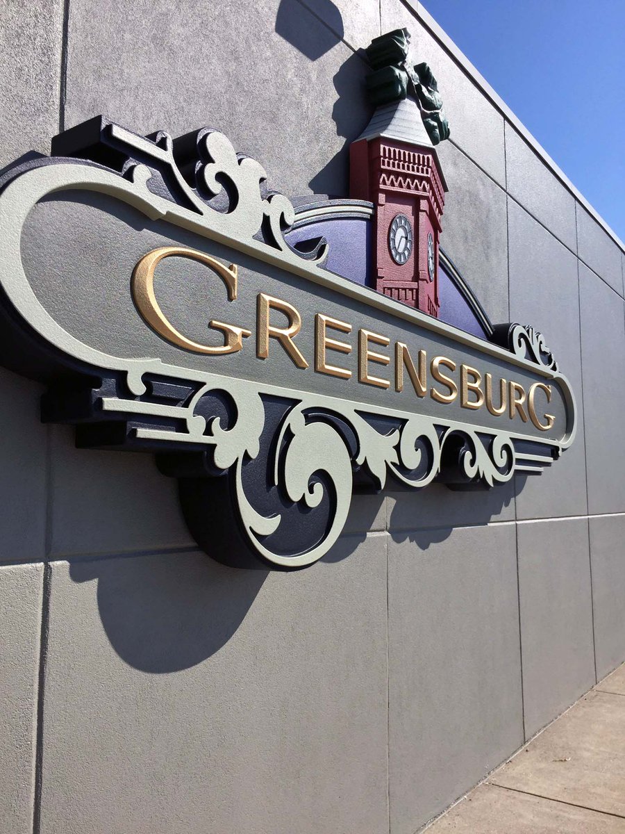 GreenSignCo's tweet image. The City of Greensburg recently updated the facade of city hall with a new custom, dimensional wall sign. This design ties in the infamous tree that has given Greensburg their nickname of "Tree City". 
#treecity #greensburg #dimensionalsign #GreenSignCompany