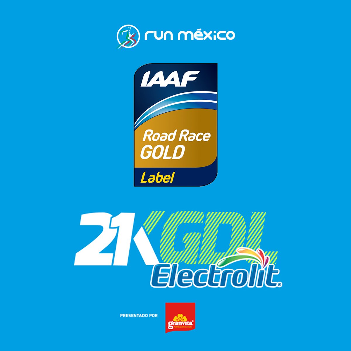 Run_Mexico's tweet photo. @Run_Mexico felicita a la @comudegdl y al comité organizador del #21kElectrolitGDL por convertirse en la primera carrera en México con etiqueta ORO de la @iaaforg https://t.co/yvrlnOkqSu