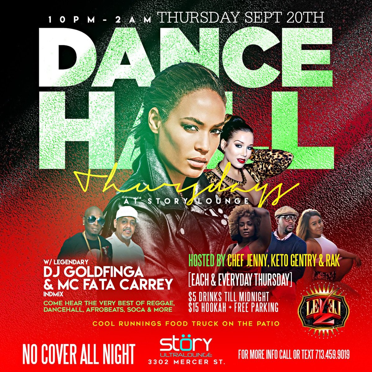 Dancehall Thursdays. Dj Gold Finga &amp; Fatta Carey at #STORY Ultra Lounge Tonight.