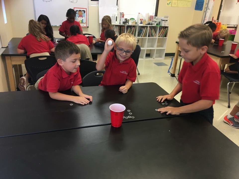 LangtreeCharter's tweet image. Mrs Mitchells 1st grade exploring with pushes and pulls #sciencelabRULES

#langtreecharter
#teamcarolinas