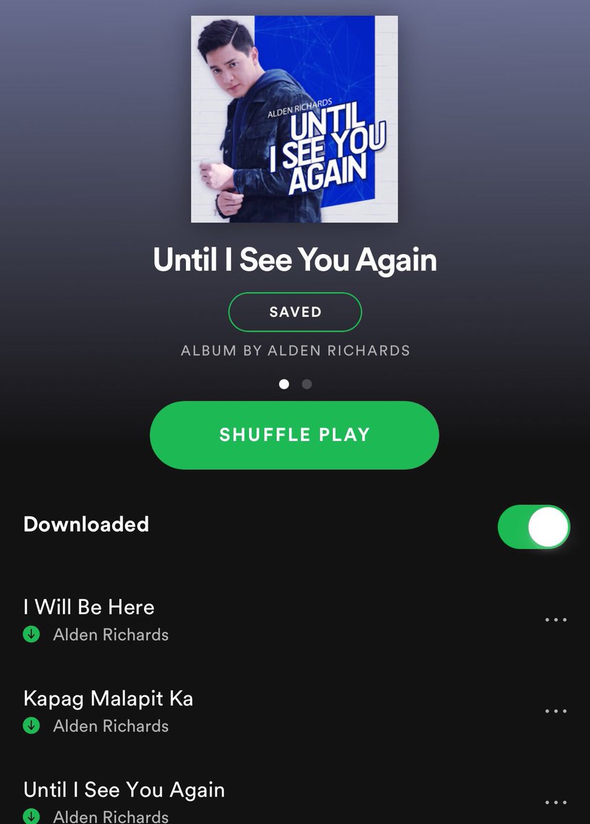 teamupsurge's tweet photo. While waiting for tonight, you may now listen to @aldenrichards02 new album Until I See You Again, now available on Spotify!!!

Check it out: https://t.co/YqeWXdmCrW

#AldenAdrenalineRush https://t.co/E3INXlgyIM