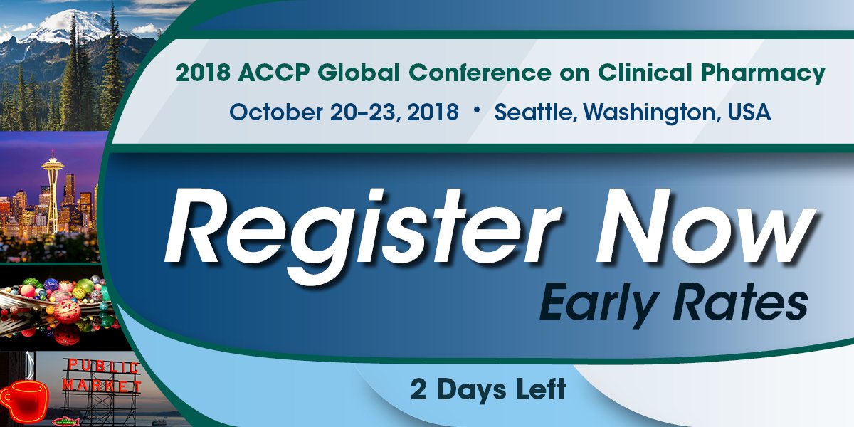 ACCP's tweet photo. Only a few days left for early discounted rates! Visit https://t.co/qXFfHdU0f0 #ACCPGC18 https://t.co/fMGaZmFQ9L