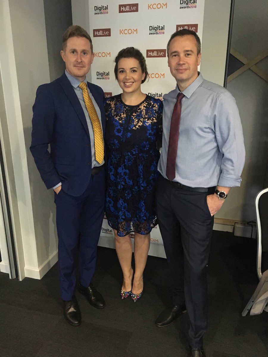 The team  at tonight’s digital awards. #kcomselfie